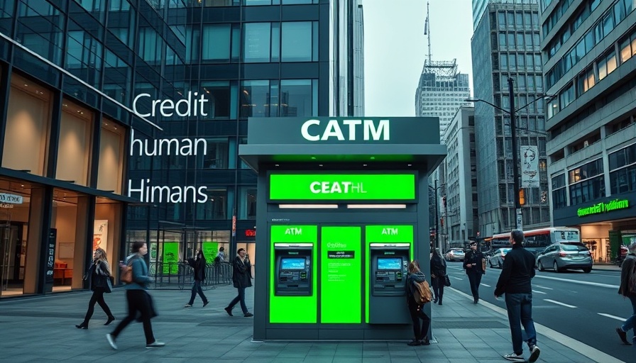 Modern Credit Human ATM in GrayStreet urban development, San Antonio