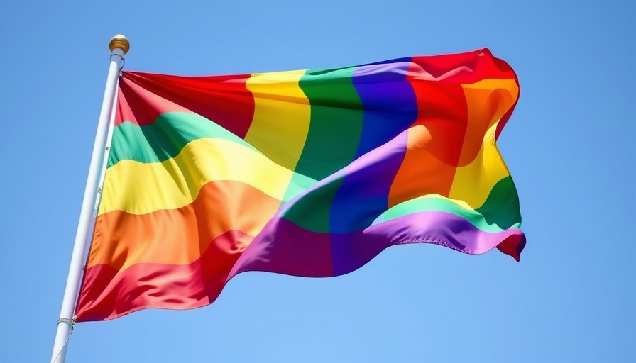 LGBTQ+ pride flag in Pride Cultural Heritage District San Antonio.