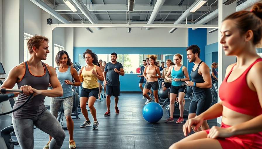 Participants in CrossFit program exercising in a gym environment.
