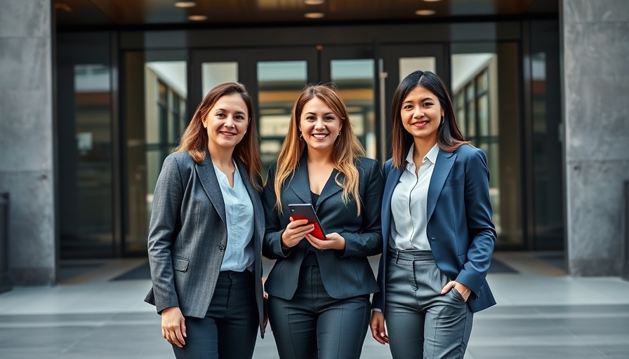 Group of women at El Segundo school district building, united and professional.