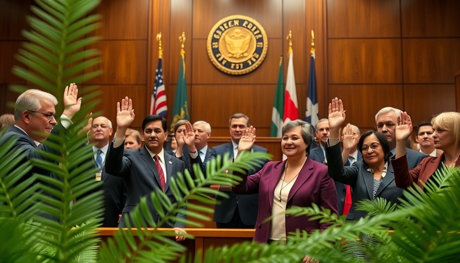 San Antonio city council members take oath in chamber.