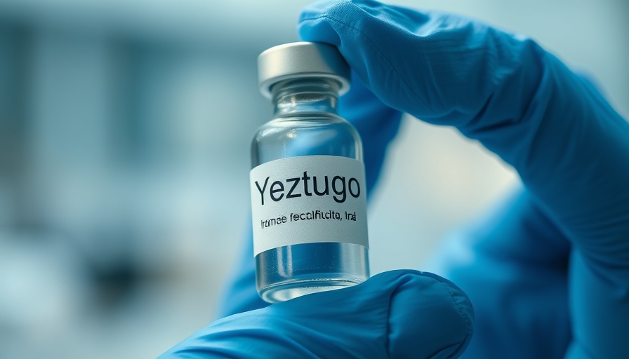 Close-up of Yeztugo vial for twice-a-year shot to prevent HIV.