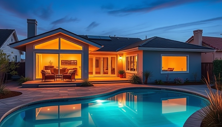 Terramar Oceanfront community single-story home exterior with pool