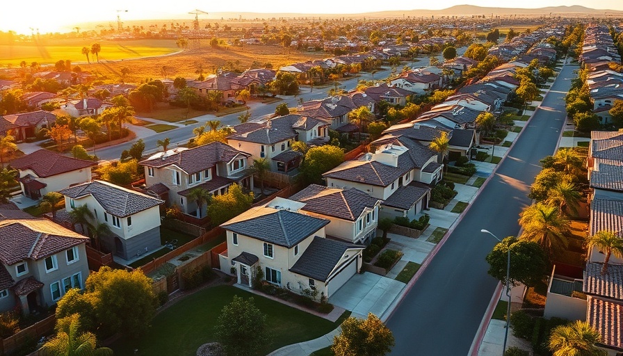 Aerial view of North County San Diego homes depicting real estate trends.