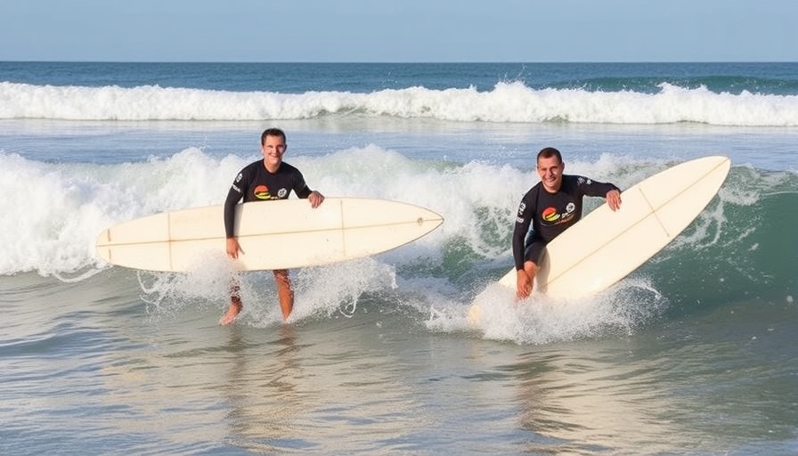 Surfers who both lost legs in shark attacks pair up to catch North County waves