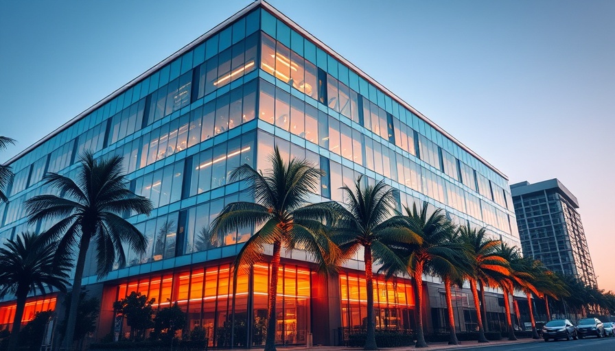 San Diego County budget deliberations, modern building with vibrant highlights