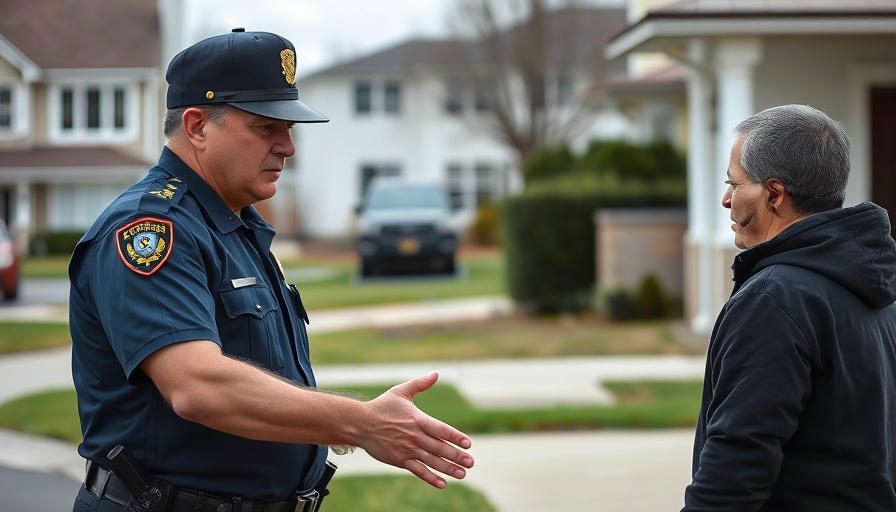 Police officer detains person in Linda Vista amid shooting incident.