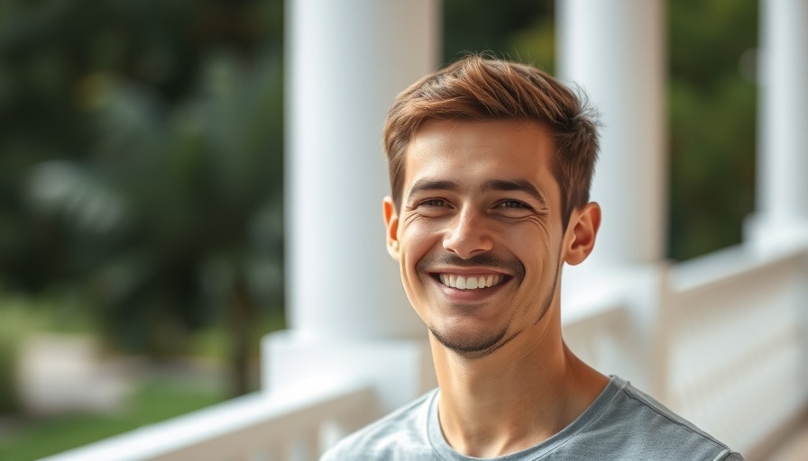 Portrait of a smiling young man outdoors