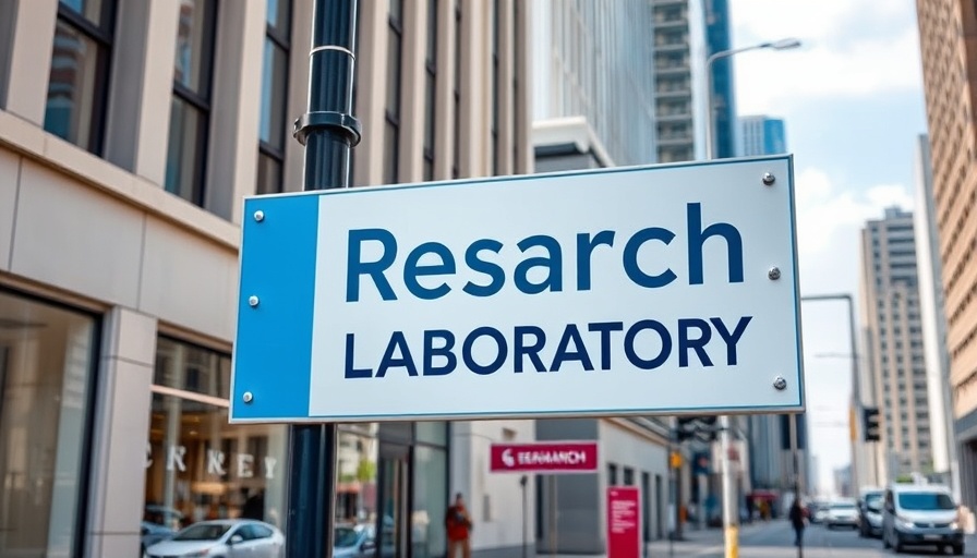 Lilly Research Laboratories sign in urban area, related to long-lasting insulin for diabetes management.
