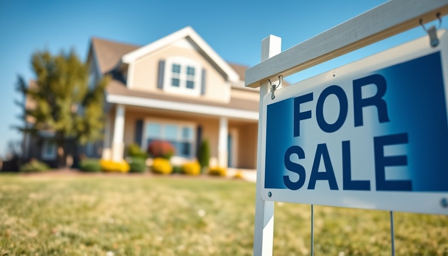 Increase in home sales May 2025: For sale sign in front of house