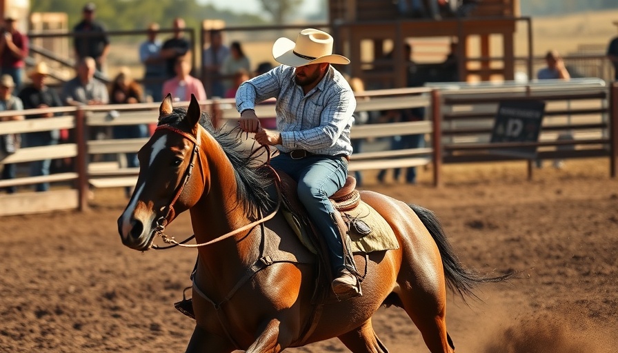 Fresno State Rodeo Team rider at national finals rodeo event.