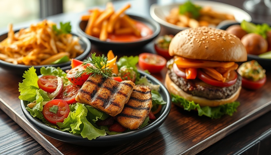 Eureka summer menu vibrant dishes with gourmet food assortment.
