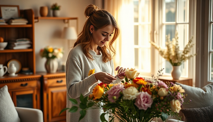 Woman addressing creative burnout in home projects by decorating.