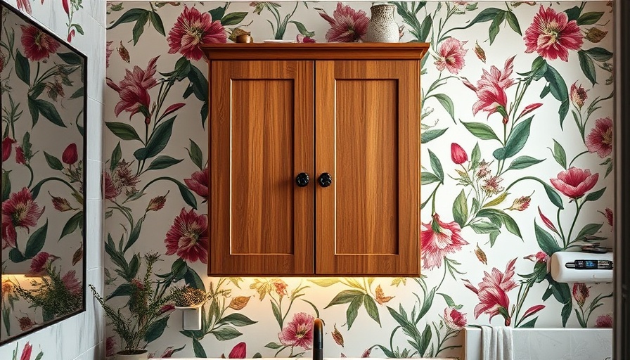 Stylish modern bathroom cabinet storage solutions with wooden vanity.