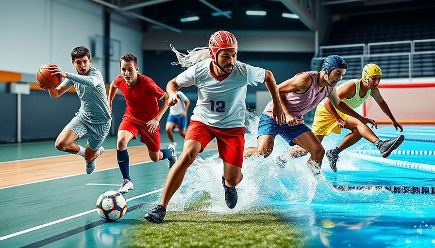 High school sports news featuring basketball, soccer, water polo action.