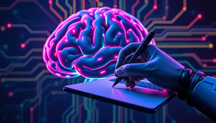 Futuristic illustration depicting self-adapting language models with AI.