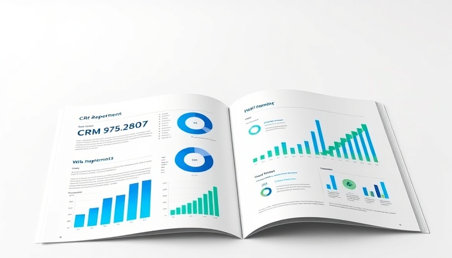 Modern CRM systems report featuring graphs and insights.