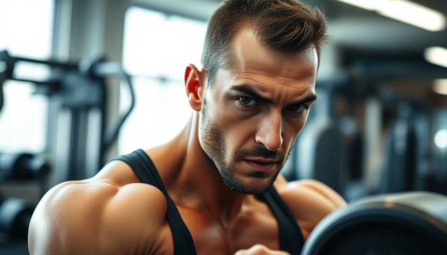 Athlete working out in gym, exploring creatine hair loss link.