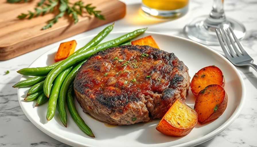 Nutritious meal plate for protein goals with vegetables.