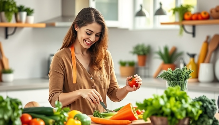 Keto Diet Not One-Size-Fits-All: Woman preparing fresh vegetables in kitchen.