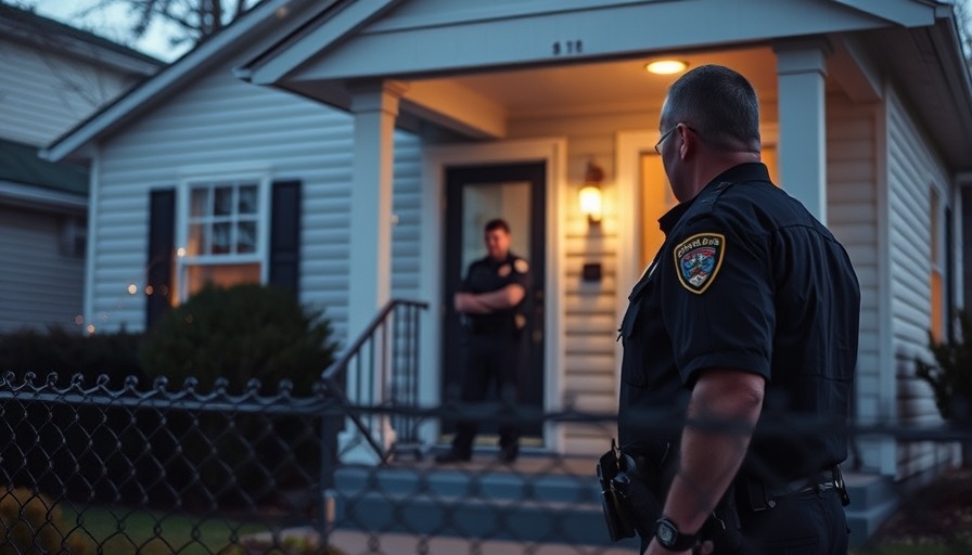 Police investigate Akron home invasion shooting scene.