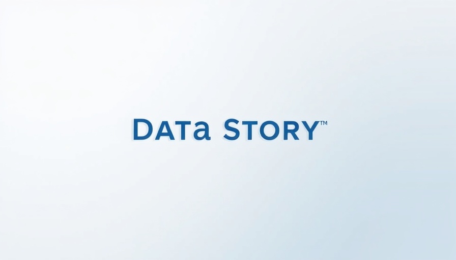 Minimalist DATA STORY text on gradient background