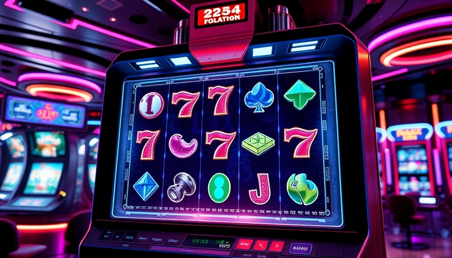 Futuristic 2025 New Online Slots interface in a digital casino.