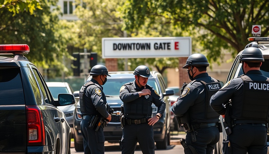 Law enforcement during immigration enforcement in Southern California.