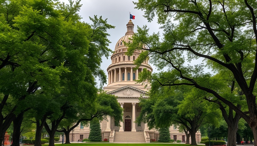 Texas Capitol building during daytime with trees, related to Texas redistricting.
