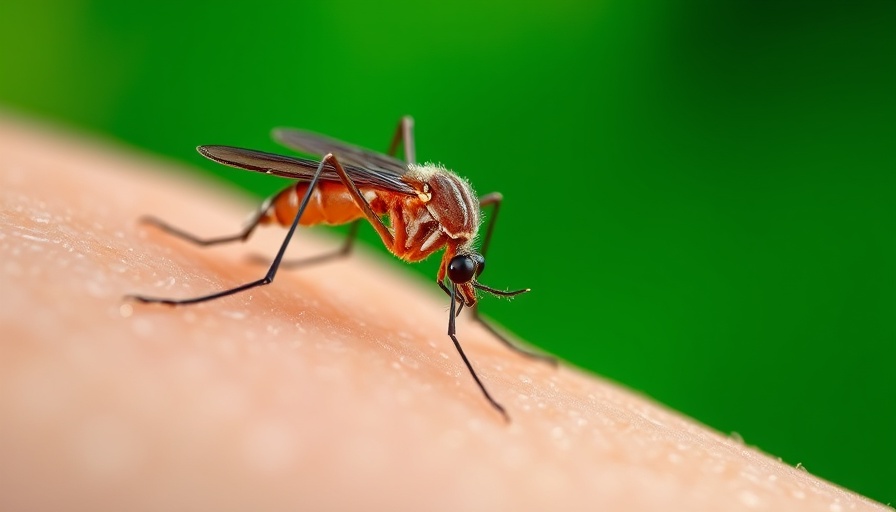 Close-up of mosquito feeding, West Nile Virus in Mosquitoes, macro shot.