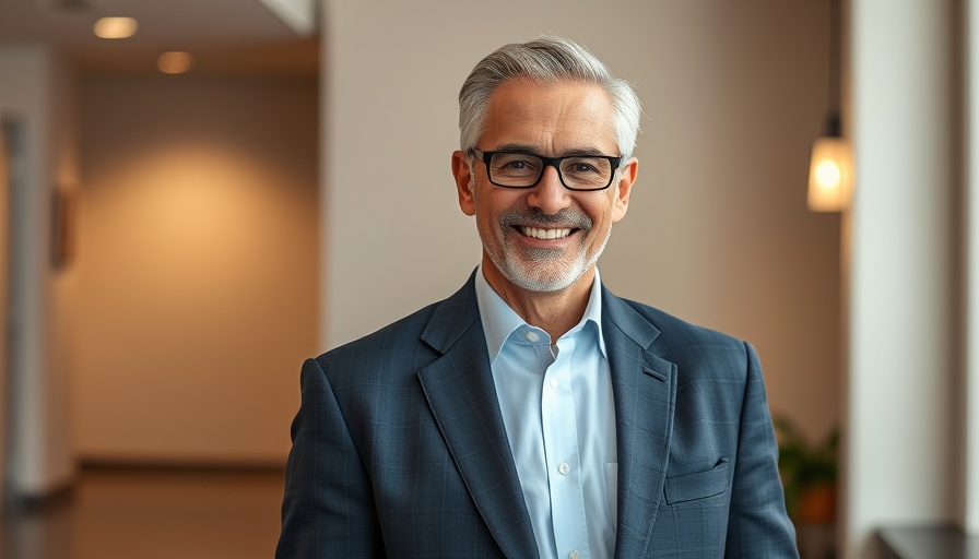 Professional mature man smiling indoors, Move to Italy inspiration