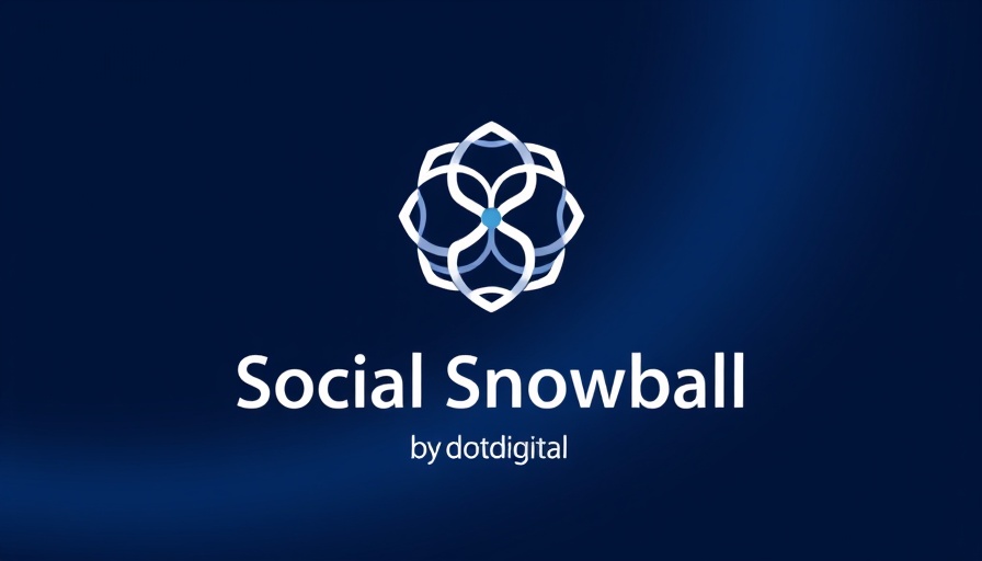 Dotdigital acquires Social Snowball - logo design on dark gradient.