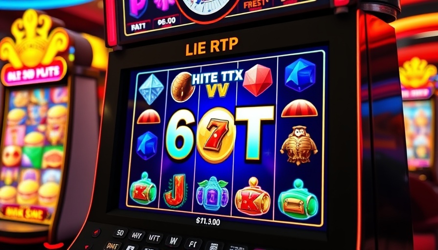 Dynamic slot machine interface showcasing high RTP features online.