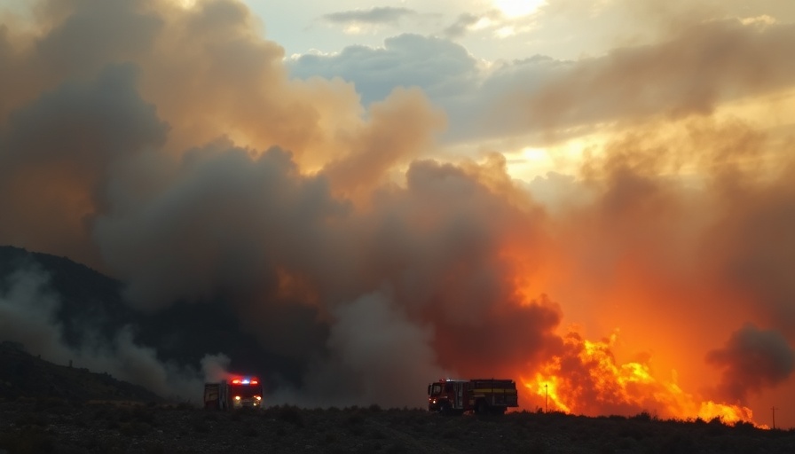 Mandalay Fire Riverside: Firefighters combating dense smoke and flames.