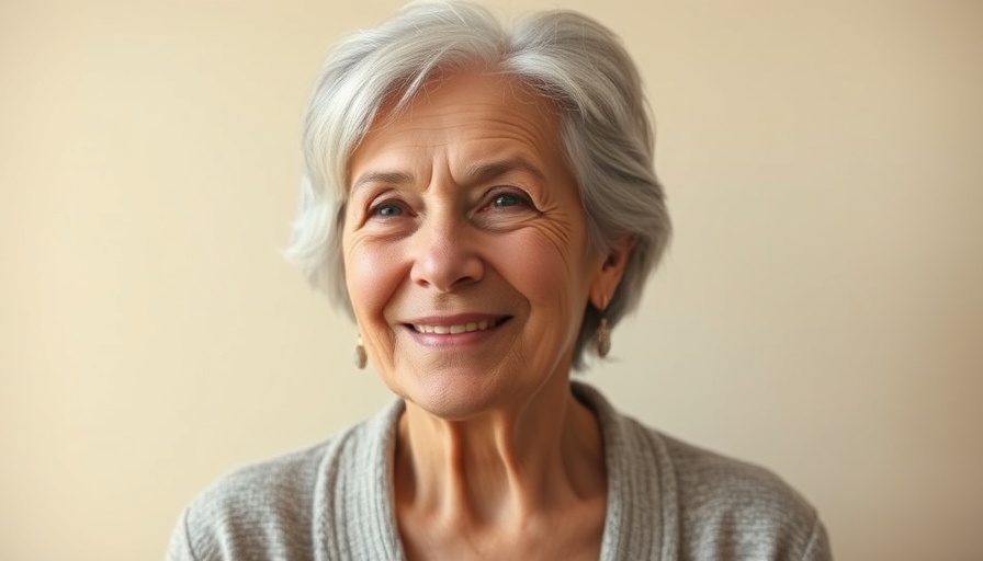 Elderly woman subtly smiling in a red outfit, San Jose local news today