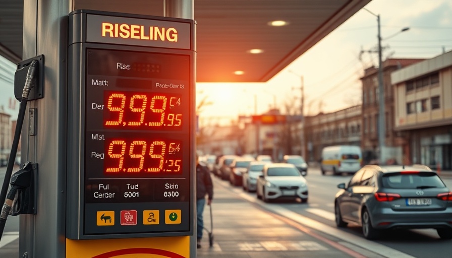 Gas station sign showing high prices reflecting California climate rule impact.