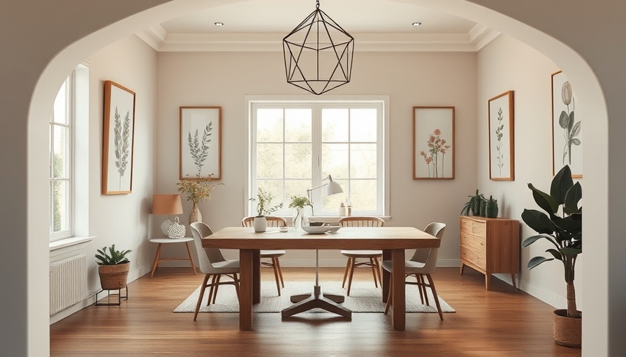 Inviting office nook with stylish decor and natural light