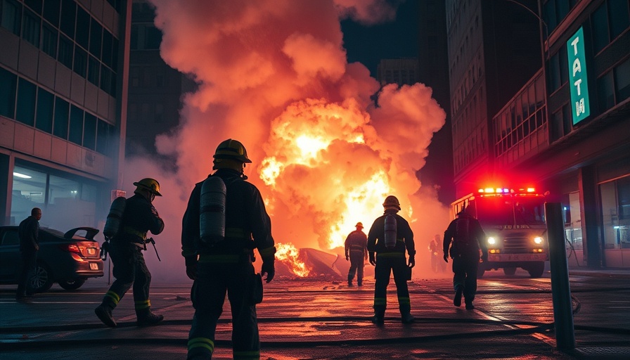 Fireworks explosion safety in Pacoima emergency scene with responders