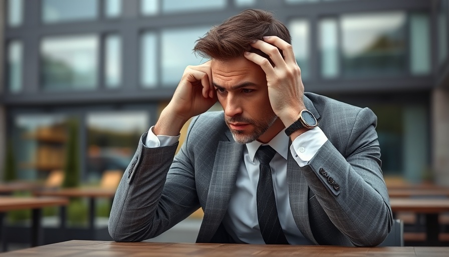 Contemplative man in gray suit reflecting outdoors, Facts About Depression in San Diego.