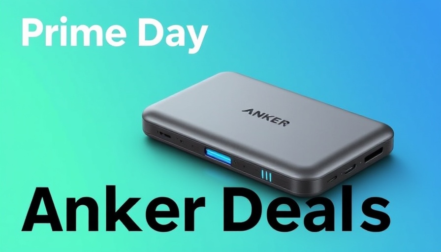 Prime Day Anker Deals featuring Anker Solix device on gradient background.