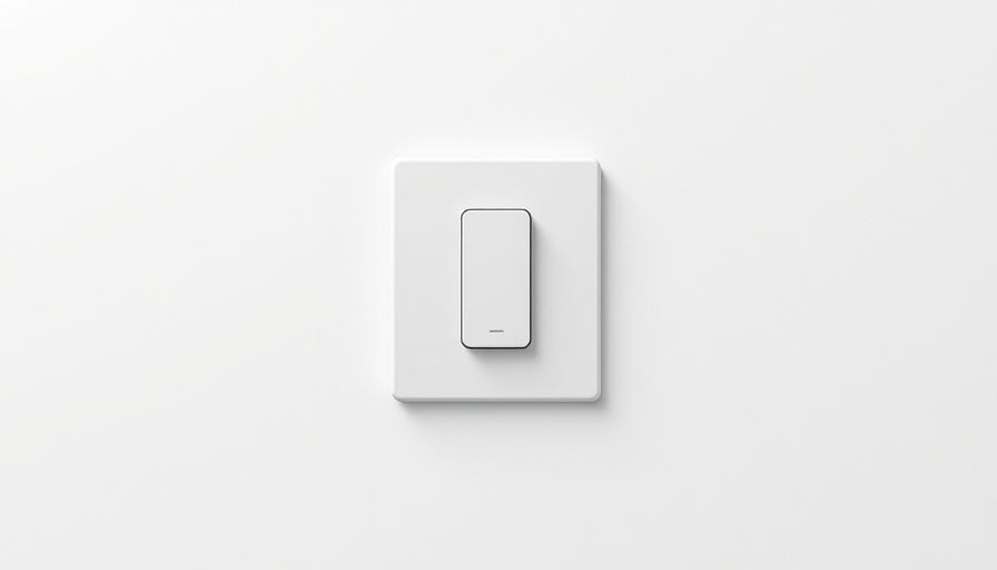 Modern light switch for home electrical setup upgrade