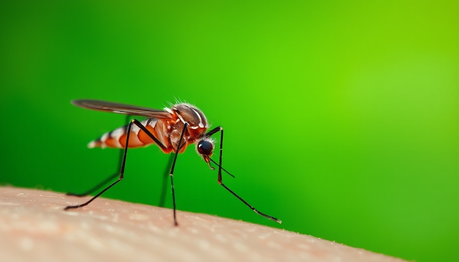 Mosquito control and West Nile virus prevention, mosquito close-up.