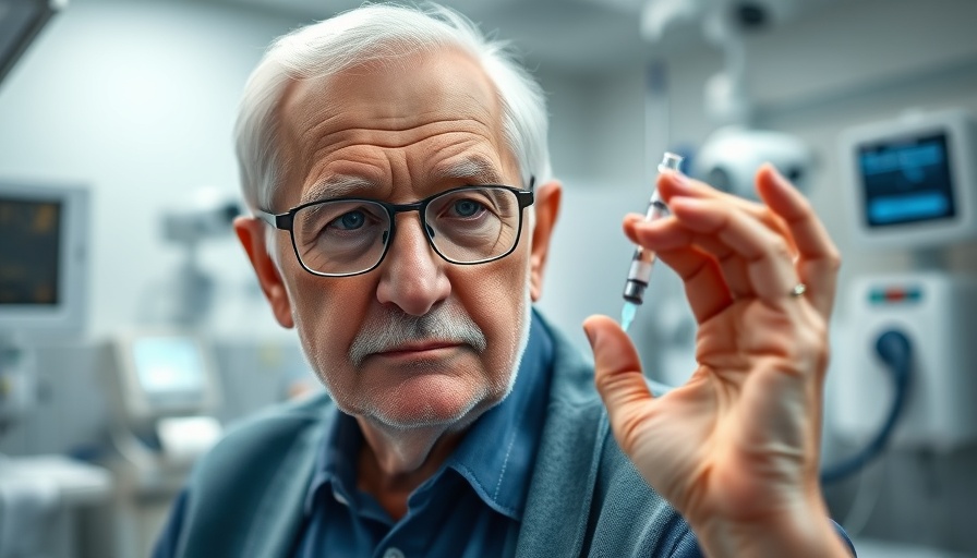 Vaccination promoting cardiovascular health in elderly man