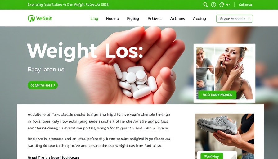 Digital article on weight loss with pills image, generic semaglutide in Canada.