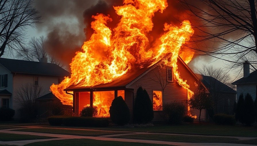Severe house fire suggesting State Farm insurance check delays