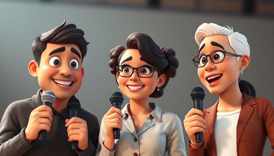 Three people engaging in a discussion about AI models on stage.