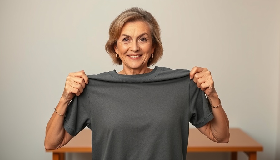 Lakemore Village K-9 Unit t-shirt displayed by woman