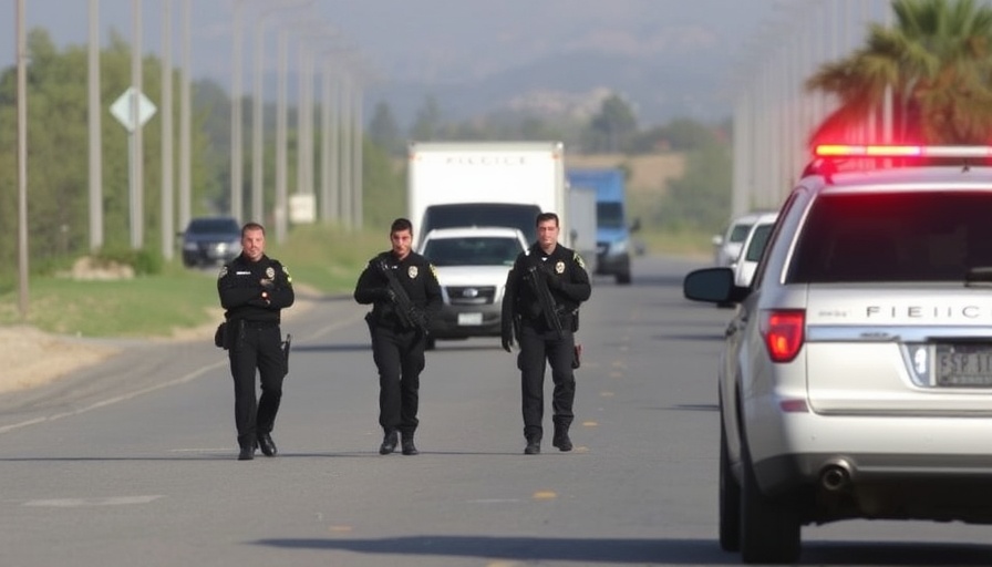 Federal agents conducting apparent immigration enforcement operations near Camarillo