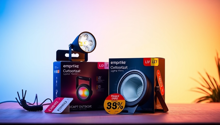 Smart outdoor lighting deals: LED spotlight with discounts.