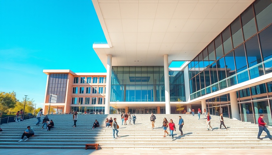 Trade war effects on universities: modern campus view.